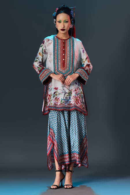 Rajdeep Ranawat Behroom Dupatta Behroom Printed Kota Silk Dupatta 