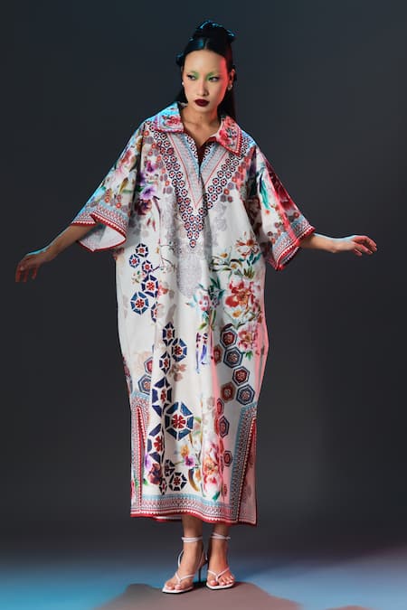 Rajdeep Ranawat Briana Kaftan Floral Print Designer Kaftan 