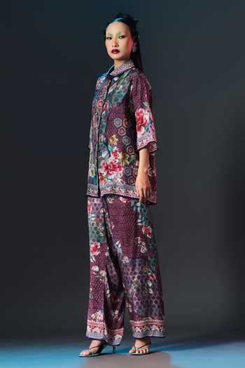 Buy Rajdeep Ranawat Multi Color Modal, Satin Permaz Printed Online at Aza Fashions Buy_Rajdeep Ranawat_Multi Color Modal, Satin Permaz Printed _Online_at_Aza_Fashions