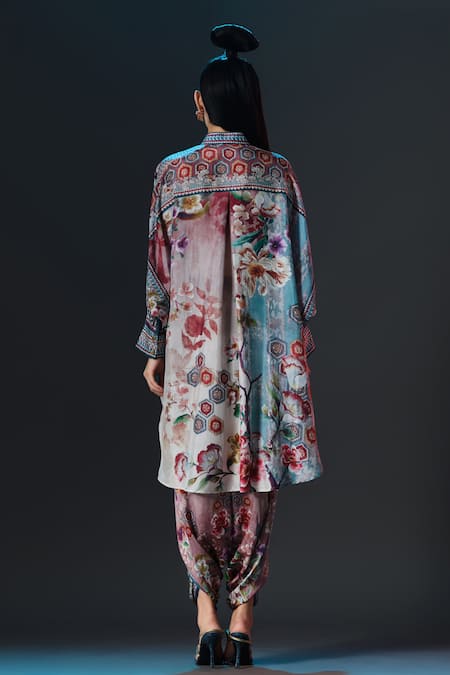 Rajdeep Ranawat Mabel Kurta Floral Print Silk Kurta 