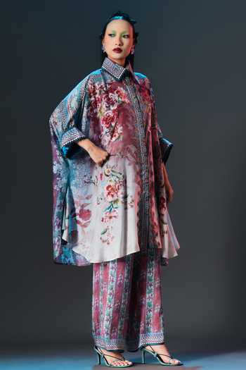 Shop_Rajdeep Ranawat_Aqua Modal, Satin Permaz Printed _Online_at_Aza_Fashions