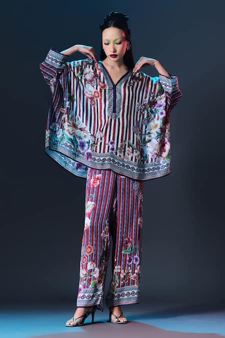 Rajdeep Ranawat Chanel Tunic Multi V Neck Silk Tunic 