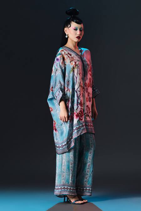 Rajdeep Ranawat Aqua Modal, Satin Permaz Printed Online at Aza Fashions Rajdeep Ranawat_Aqua Modal, Satin Permaz Printed _Online_at_Aza_Fashions
