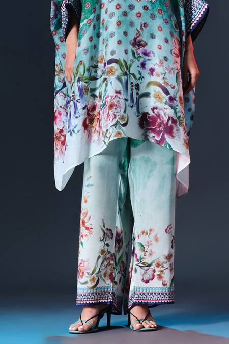 Shop Rajdeep Ranawat Mint Modal, Satin Permaz Printed Online at Aza Fashions Shop_Rajdeep Ranawat_Mint Modal, Satin Permaz Printed _Online_at_Aza_Fashions