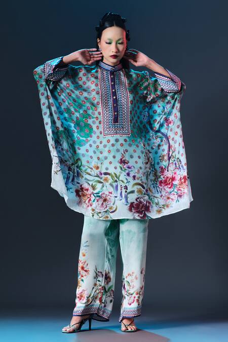 Rajdeep Ranawat Mint Modal, Satin Permaz Printed at Aza Fashions Rajdeep Ranawat_Mint Modal, Satin Permaz Printed _at_Aza_Fashions