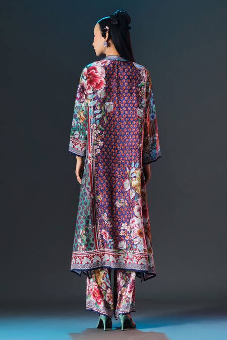 Rajdeep Ranawat Permaz Pant Multi Printed Modal Satin Pant 