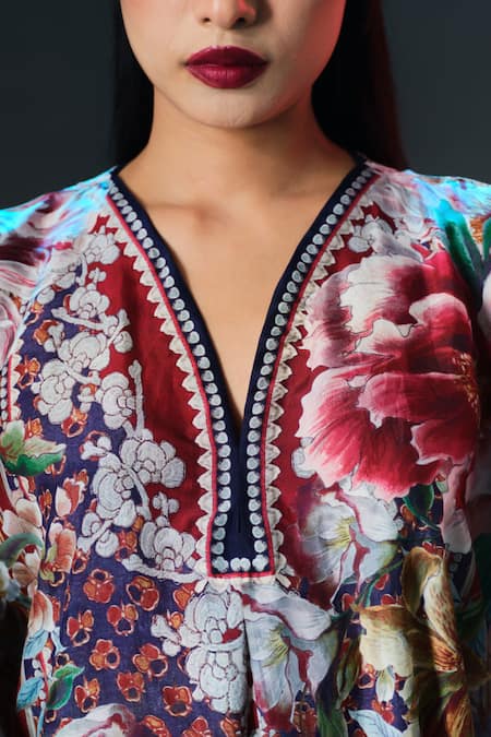 Shop_Rajdeep Ranawat_Multi Color Modal, Satin Permaz Printed 