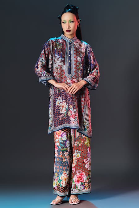 Rajdeep Ranawat Multi Printed Ghazal Tunic 