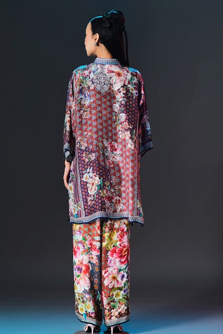 Rajdeep Ranawat Permaz Pant Multi Printed Modal Satin Pant 