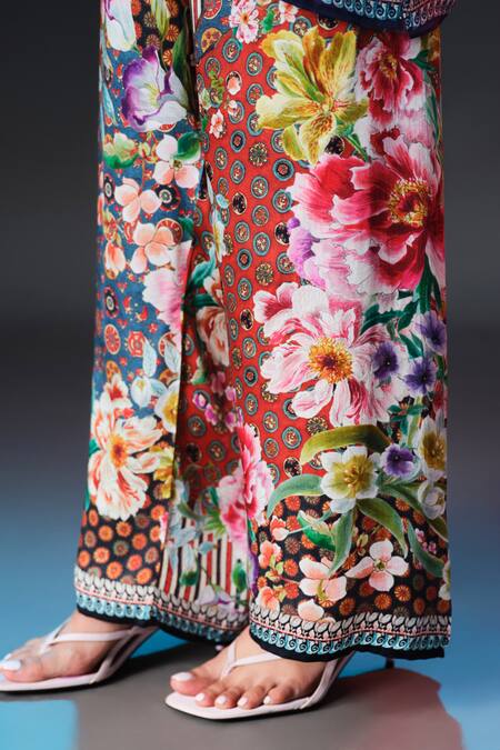 Shop_Rajdeep Ranawat_Multi Color Modal, Satin Permaz Printed _Online_at_Aza_Fashions