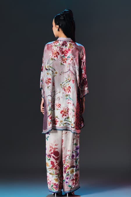 Rajdeep Ranawat Ghazal Tunic Floral Print Silk Tunic 