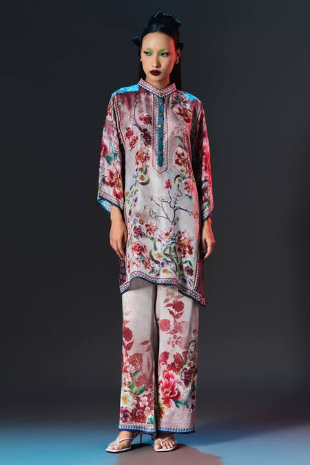 Rajdeep Ranawat Beige Modal, Satin Permaz Printed at Aza Fashions Rajdeep Ranawat_Beige Modal, Satin Permaz Printed _at_Aza_Fashions