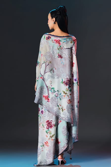 Rajdeep Ranawat Kamini Skirt Printed Silk Side Tuck Up Skirt 