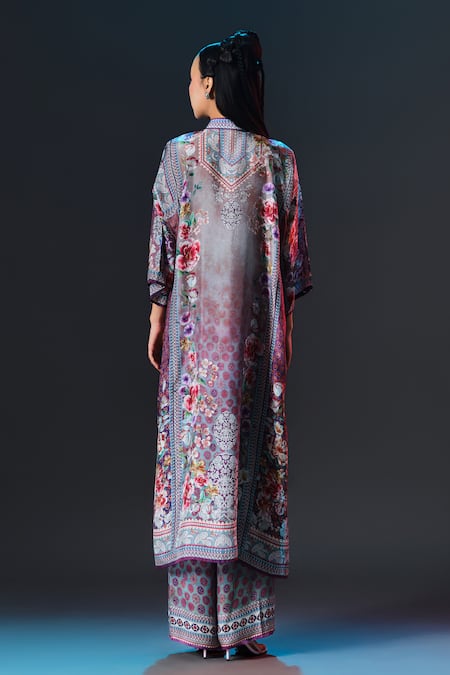 Rajdeep Ranawat Permaz Pant Multi Printed Modal Satin Pant 