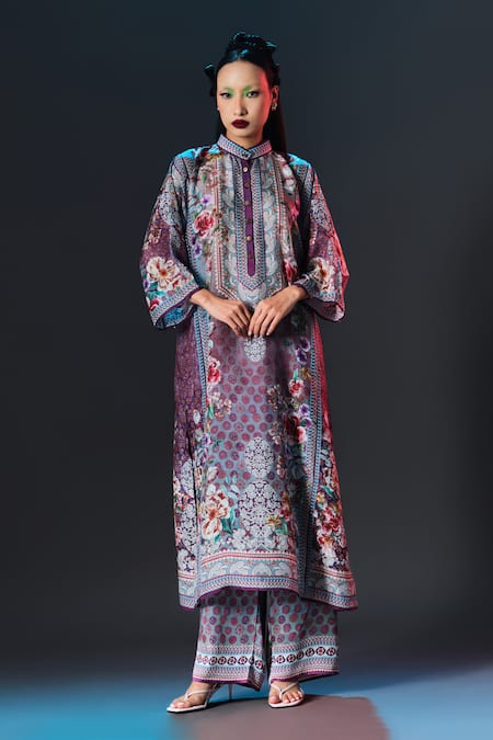 Rajdeep Ranawat Permaz Pant Multi Printed Modal Satin Pant 