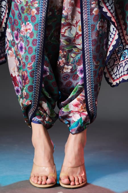 Rajdeep Ranawat_Beige Modal, Satin Sonth Brick Printed _Online_at_Aza_Fashions