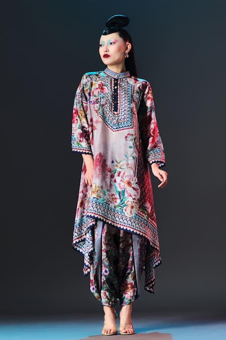 Rajdeep Ranawat Sonth Dhoti Pant Brick Printed Dhoti Pant 