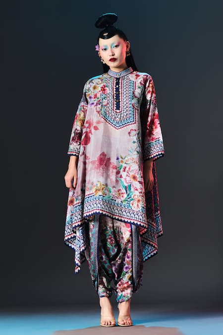 Buy_Rajdeep Ranawat_Beige Modal, Satin Sonth Brick Printed 