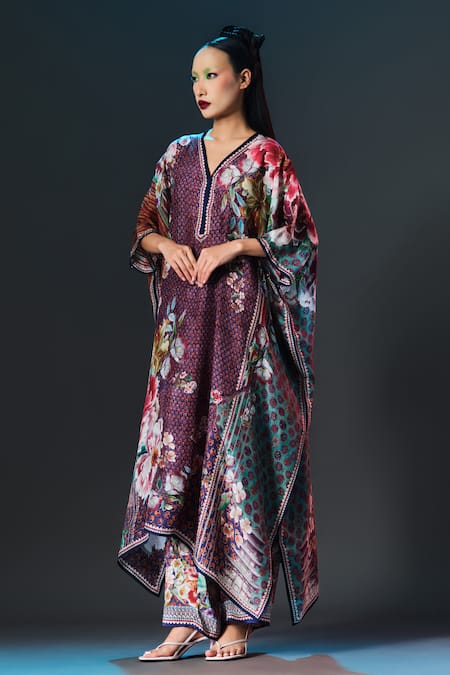 Shop_Rajdeep Ranawat_Modal, Satin Permaz Multi Printed _Online_at_Aza_Fashions
