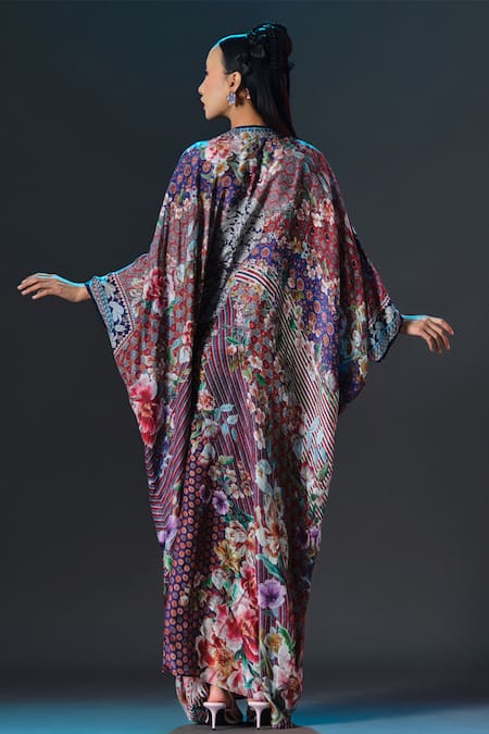 Rajdeep Ranawat Imama Kaftan Multi Print Designer Kaftan 
