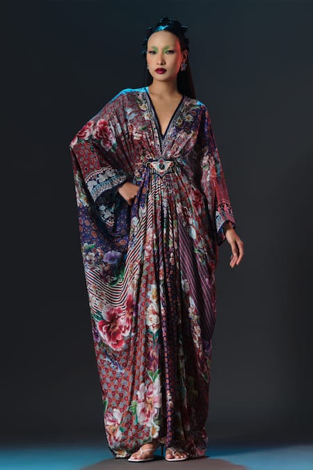 Rajdeep Ranawat Imama Kaftan Multi Print Designer Kaftan 