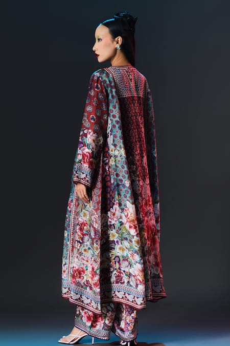 Rajdeep Ranawat Permaz Pant Multi Printed Modal Satin Pant 