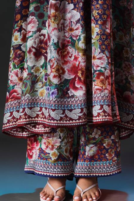 Shop_Rajdeep Ranawat_Multi Color Modal, Satin Permaz Printed _Online_at_Aza_Fashions