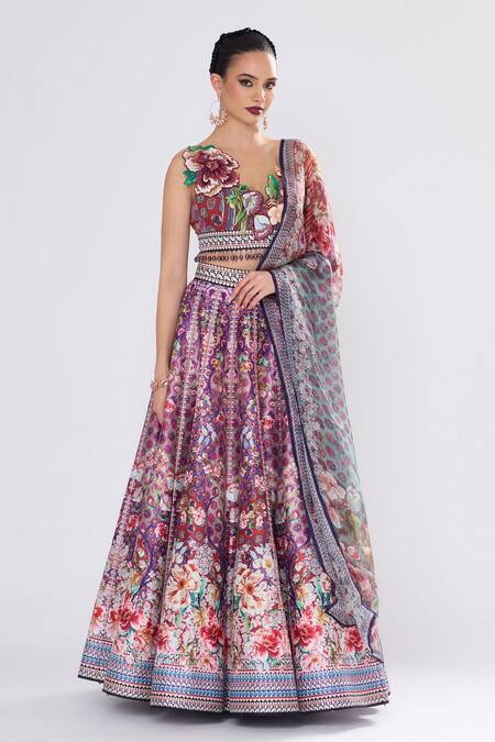 Buy_Rajdeep Ranawat_Multi Color Floral _Online_at_Aza_Fashions