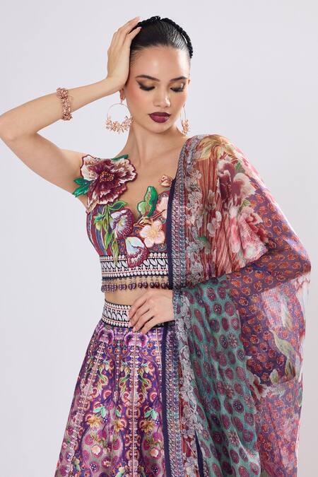 Shop_Rajdeep Ranawat_Multi Color Floral _Online_at_Aza_Fashions