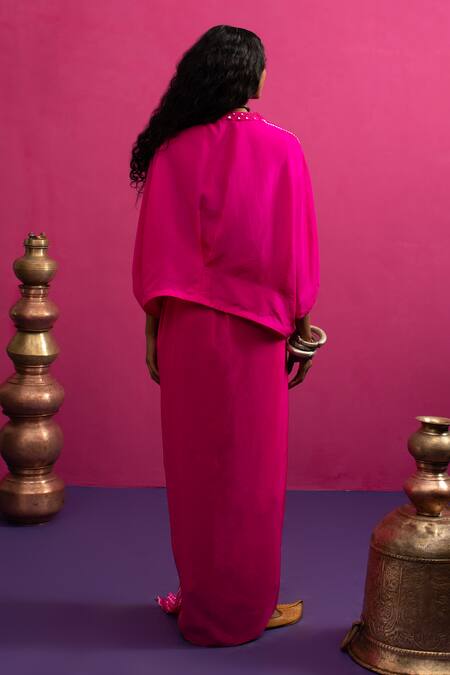 Pink City By Sarika Love Rani Silk Skirt Set 