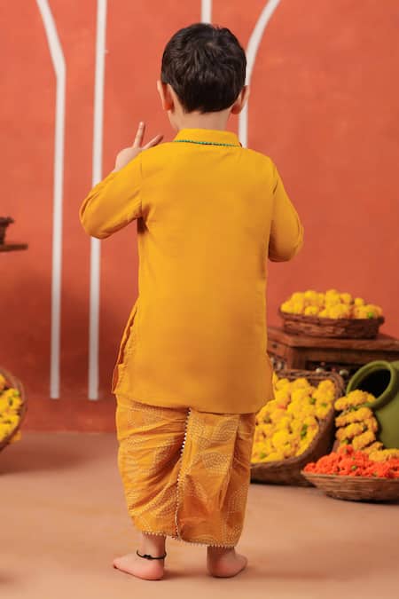 Cute Couture Vrindavan Kurta & Dhoti Pant Set 
