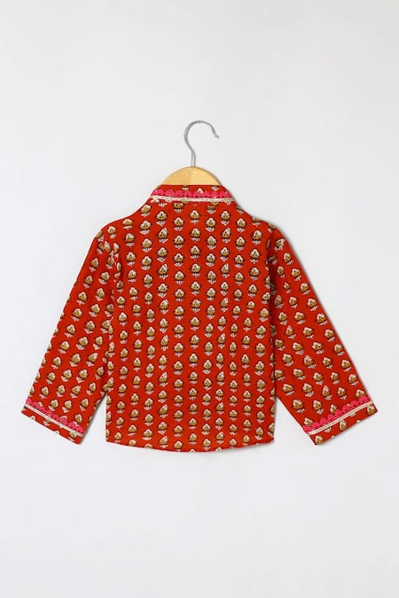 Buy_Byb Premium_Maroon Cotton Embroidery, Zari Embellished Kurta And Dhoti Pant Set _Online_at_Aza_Fashions