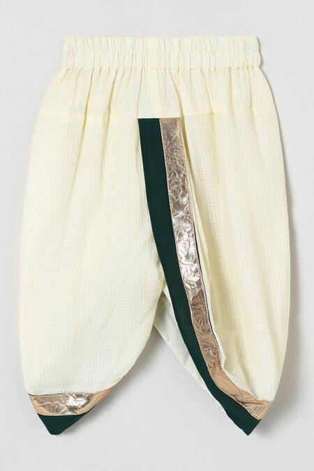 Buy_Byb Premium_Maroon Cotton Embroidery, Zari Embellished Kurta And Dhoti Pant Set 