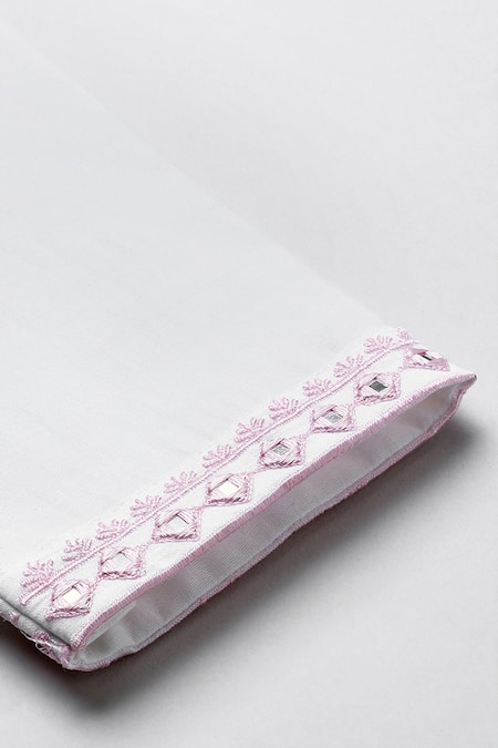 Buy Byb Premium White Chanderi Embroidery, Sequins Kurta Pyjama Set Buy_Byb Premium_White Chanderi Embroidery, Sequins Kurta Pyjama Set