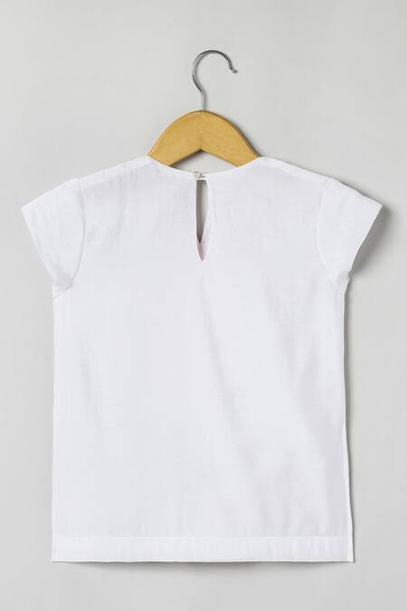 Byb Premium_White Chanderi Embroidery, Zari Top And Sharara Set _Online_at_Aza_Fashions