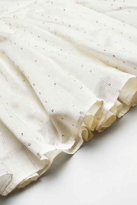 Buy_Byb Premium_Green Chanderi Embroidery, Sequins, Zari Sage Top And Sharara Set _Online_at_Aza_Fashions