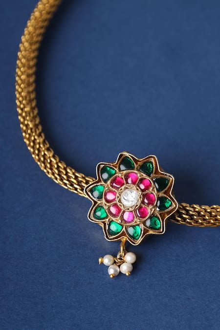 Mero Jewellery Kundan Temple Choker 