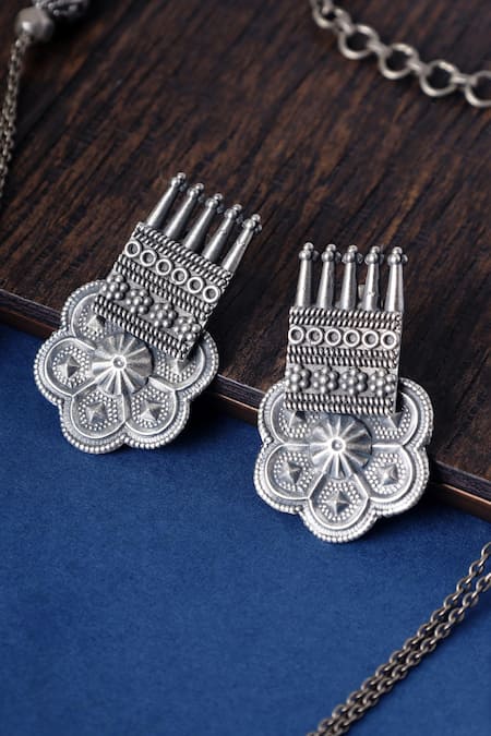 Mero Jewellery Tribal Long Pendant Necklace Set 