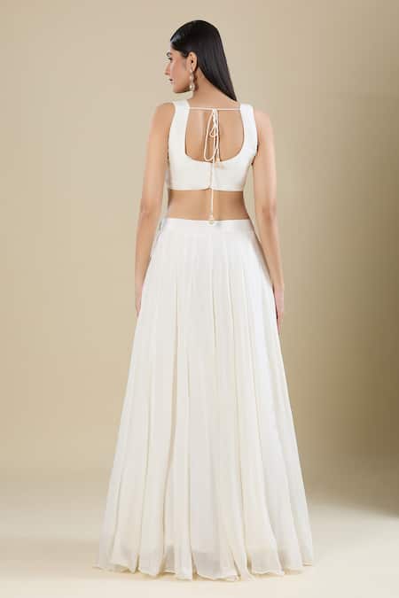 Samyukta Singhania Antique Sequence Embroidered Lehenga Set