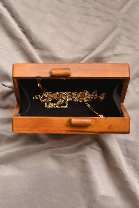 Nazaakat By Samara Singh Gold Multicolor Mango Wood Clutch Online at Aza Fashions Nazaakat By Samara Singh_Gold Multicolor Mango Wood Clutch _Online_at_Aza_Fashions