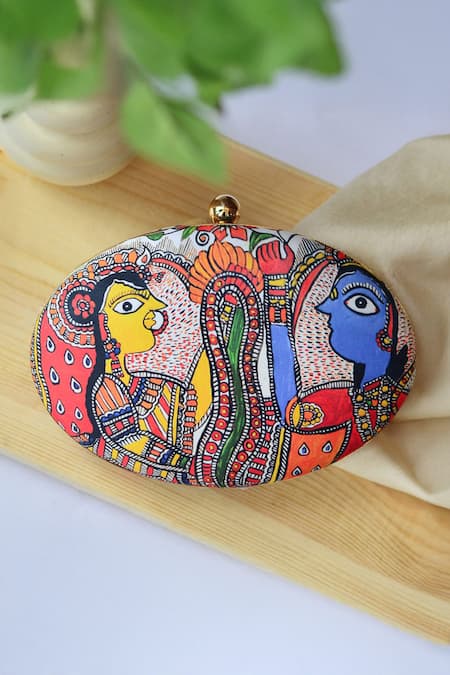 Nazaakat By Samara Singh Multicolor Clutch Purse 