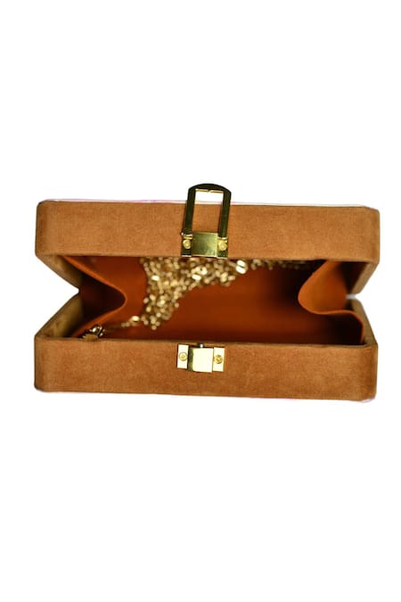 Nazaakat By Samara Singh_Multi Color Floral Clutch Purse _Online_at_Aza_Fashions