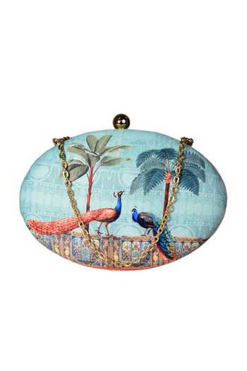Shop Nazaakat By Samara Singh Multi Color Multicolor Clutch Purse at Aza Fashions Shop_Nazaakat By Samara Singh_Multi Color Multicolor Clutch Purse _at_Aza_Fashions