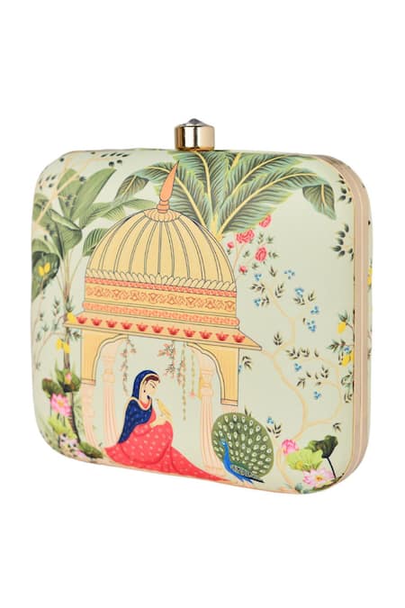 Buy_Nazaakat By Samara Singh_Multi Color Multicolor Clutch Purse _Online_at_Aza_Fashions