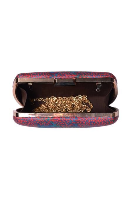 Nazaakat By Samara Singh Multi Color Multicolor Printed Clutch Purse Online at Aza Fashions Nazaakat By Samara Singh_Multi Color Multicolor Printed Clutch Purse _Online_at_Aza_Fashions