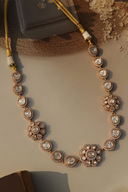 Do Taara Floral Polki Necklace 