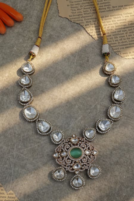 Do Taara Mint Polki Necklace