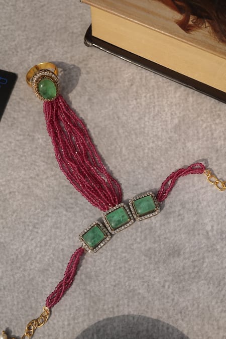 Do Taara Pink Hathphool Bracelet