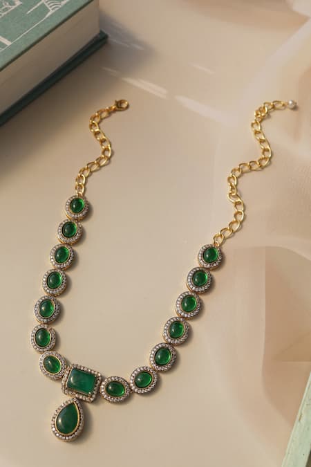Do Taara Emerald Green Necklace 