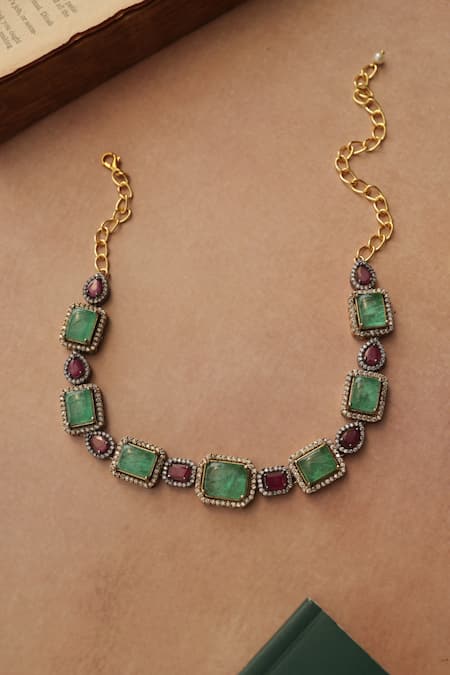 Do Taara Cubic Zirconia Embellished Choker 